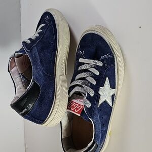 Golden Goose Kids Sneakers in Navy and White